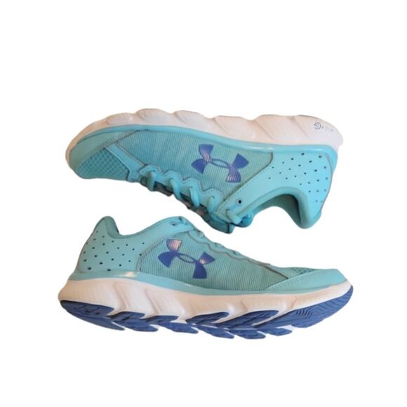 Under Armour Micro G Assert 6 Turquoise Mesh Running Athletic Sneakers - Picture 4 of 9